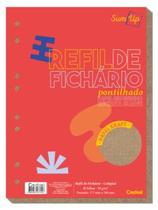 Refil Caderno Argolado - Credeal - Kraft Pontilhado Colegial 40 Fl