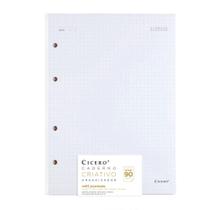 Refil Caderno Criativo Argolado Cicero Offset 90g Pontado 17x24 40 Fls Refil Caderno Criativo Argolado Cicero Offset 90g Pontado 17x24 40 Fls