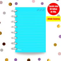 Refil Caderno de Disco Sistema Inteligente I Blue Neon
