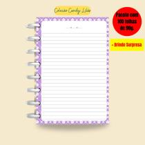 Refil Caderno de Disco Sistema Inteligente I Lilás