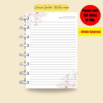 Refil Caderno de Disco Sistema Inteligente I Muitas Rosas