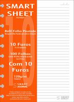 Refil Caderno Inteligente 120g 100 Folhas Pautado 10 Furos Refil Caderno Inteligente 120g 100 Folhas Pautado 10 Furos