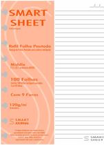 Refil Caderno Inteligente 120g 100 Folhas Pautado Medio M