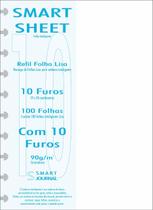 Refil Caderno Inteligente 90g 100 FLS Branco Liso 10 Furos Refil Caderno Inteligente 90g 100 FLS Branco Liso 10 Furos