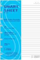 Refil Caderno Inteligente 90g 100 Folhas Pautado Pequeno A5