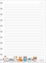 Refil Caderno Inteligente 90g G 11 Furos Gatinhos 300 Folhas Refil Caderno Inteligente 90g G 11 Furos Gatinhos 300 Folhas