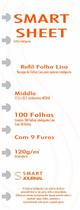 Refil Caderno Inteligente Discos 120g 100 Folhas Liso Medio Refil Caderno Inteligente Discos 120g 100 Folhas Liso Medio