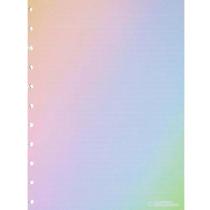 Refil Caderno inteligente Grande Rainbow Pautas brancas 120g