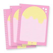 Refil Caderno Mini Hello 48Folhas 138x200mm 4063RE - Dac