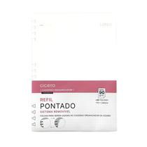 Refil Caderno Organizador Cicero Offset 90g Pontado 17x24 40 Folhas