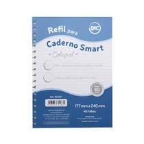 Refil Caderno Smart Colegial com 48 Folhas DAC - Branco