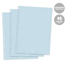 Refil Caderno Smart Universitário 48fl Azul Pauta Branca Dac