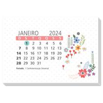 Refil calendario de mesa finaideia colorido 2024