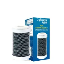 Refil Carbon Block 5" sem TNT / Encaixe BBI, Hidrofiltros, Lorenzetti 1039 - Planeta Água