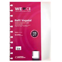 Refil Cardeno Inteligente Vegetal Médio C/10 Folhas Medio (172mm X 231mm)