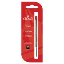 Refil Carga Crown Caneta CA14007 Parker 1 Unidade Cores Azul ou Preto Original Promoção COR:VERMELHO