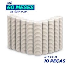 Refil Cartucho Polipropileno Filtro Caixa D Água Acqualimp kit 10