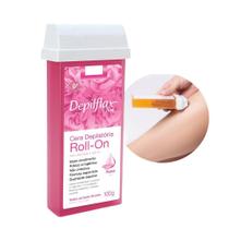 Refil Cera Depilação Roll On Depilatória Depilflax Rosa 100g Refil Cera Depilação Roll On Depilatória Depilflax Rosa 100g