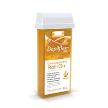 Refil Cera para Depilação Depilatória Roll-On Mel Natural 100g Depilflax