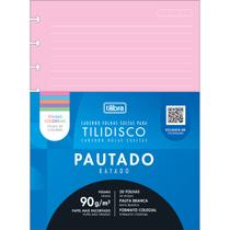 Refil Colegial Médio Tilidisco Colorido Pauta Branca 50 Folhas 90g/m² Tilibra Ref: 341851