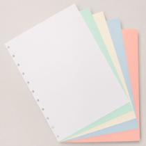 Refil Colorido Caderno Inteligente Folha Candy Color Grande