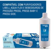 Refil compativel purificadores Libell Aqua Flex, Pressão Press, Press Baby e Press Sode Planeta Água
