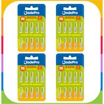 Refil Cônico Extra Fino para Escova Interdental JADEPRO - KIT 4 cartelas (total 40 uni)