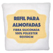 Refil de almofada 50 x 50 cm com capa em TNT e recheio em fibra siliconada 100% Poliéster Refil de almofada 50 x 50 cm com capa em TNT e recheio em fibra siliconada 100% Poliéster