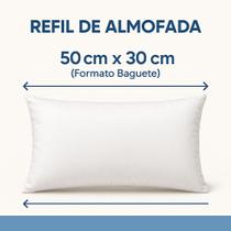 Refil de Almofada Baguete 50x30 Tecido TNT + Enchimento Silicone Refil de Almofada Baguete 50x30 Tecido TNT + Enchimento Silicone