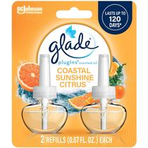 Refil de Aromatizador de Ambiente Glade PlugIns Coastal Sunshine Citrus 79 ml