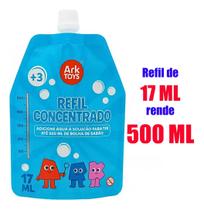 Refil de Bolha de Sabão 500ml Líquido Concentrado