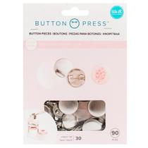 Refil de Bottons Pequenos 2,5 cm para Button Press We R - 30 Unidades - American Crafts