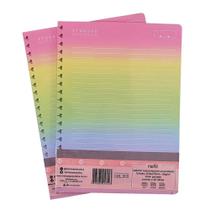 Refil de caderno reposicionavel univ 200x275mm 90gr pautado pct 40 fls 1011