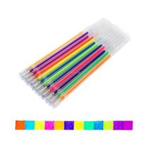 Refil De Caneta Gel Metálica Brilhante Pastel Fluorescente Neon 100/12 Cores Para Livros De Colorir