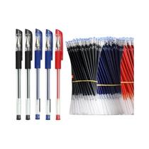 Refil De Canetas Gel Pretas, Azuis E Vermelhas 0.5mm Caneta Esferográfica 25 Peças/Conjunto Material