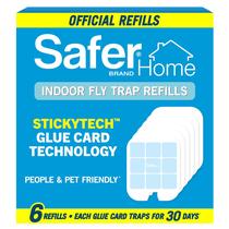 Refil de Cartão Adesivo Safer SH506 para Armadilha Elétrica de Moscas para Uso Interno, 6 Unidades Refil de Cartão Adesivo Safer SH506 para Armadilha Elétrica de Moscas para Uso Interno, 6 Unidades