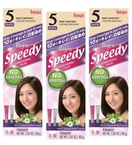 Refil de cor de cabelo HOYU Bigen Speedy No. 5 Deep Chestnut x6
