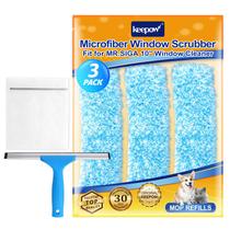Refil de depurador de janelas KEEPOW 10, microfibra, pacote com 3