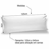 Refil De Enchimento Para Travesseiro de Corpo Xuxão Com Silicone e Forro De TNT 1.25 X 0.45cm