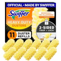 Refil de espanador Swiffer para limpeza, alternativa descartável de espanador de penas e microfibra, para tirar o pó de móveis, persianas, ventiladores de teto, paredes, ajuda a remover alérgenos, pesado, sem perfume, 11 quilates