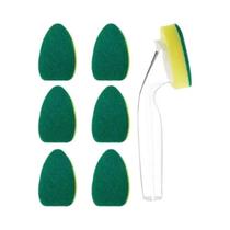 Refil De Esponja Para Lavagem De Louças Pesada, 7 Peças Para Limpeza De Pia De Cozinha