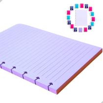 Refil de Folhas Caderno de Disco Inteligente A5 com 160 Folhas Pautadas