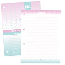 Refil De Folhas Para Fichário Universitário Rosa E Verde