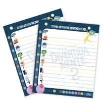 Refil de folhas para mini ficheiro vertical divertidamente - 80 folhas 90g