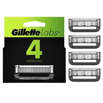 Refil de Lâminas Gillette Labs para Barbeador - 4 Cartuchos