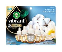 Refil de óleo perfumado Air Wick Vibrant Cotton e White Lotus 5x