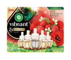 Refil de óleo perfumado Air Wick Vibrant Wild Strawberry & Poppy 5 ct
