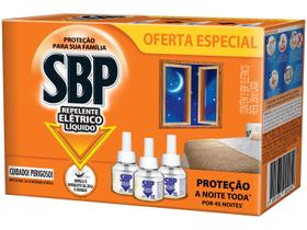 Refil de Repelente Elétrico Líquido SBP 3051263 35ml Cada 3 Unidades