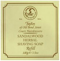Refil de sabonete de barbear Taylor of Old Bond Street Sandalwood 100mL Refil de sabonete de barbear Taylor of Old Bond Street Sandalwood 100mL