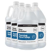 Refil de sabonete espumante para mãos, pacote com 4 unidades, Clean Revolution, 3,8 L